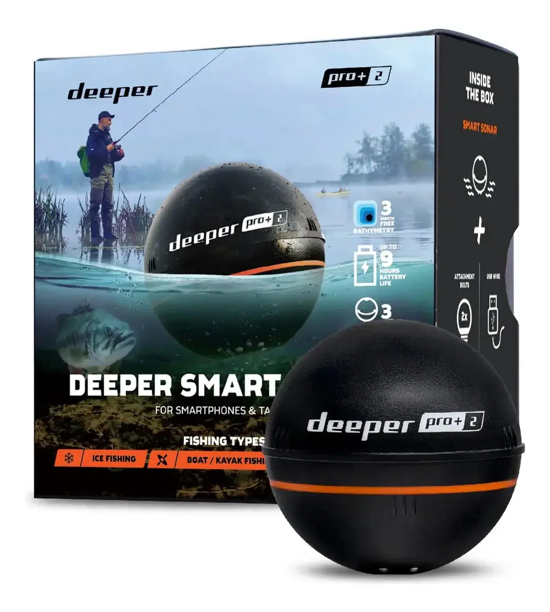 Sonar Deeper Pro+ 2 com GPS