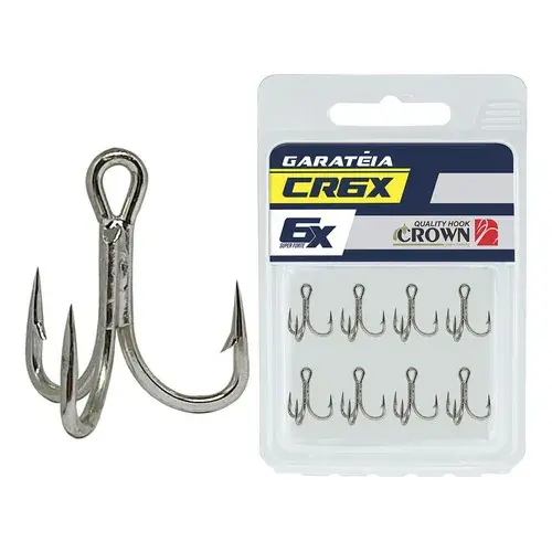 Garatéia Crown CR6X Niquelada com 8 peças