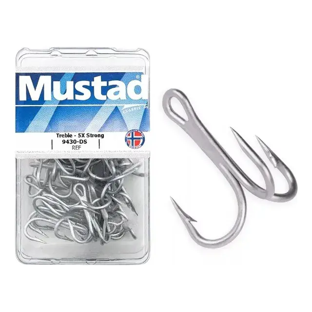 Garatéia Mustad 9430-DS DuraSteel 5X Strong caixa com 50 peças