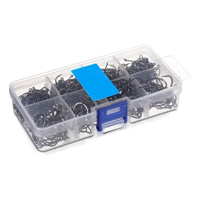Kit 600 Anzóis Chinu Aço Carbono