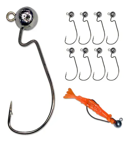 Kit 10 jig heads offset EWG Kaiçara Mix