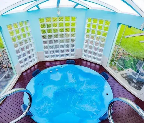 Piscina do Hotel Termas da Guarda, em Tubarão