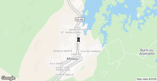 Fachada do Hotel Serra da Mesa, em Minaçu