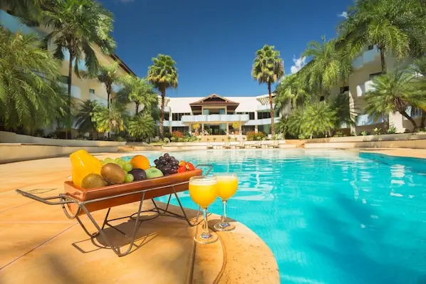 Fachada do Wetiga Hotel, em Bonito