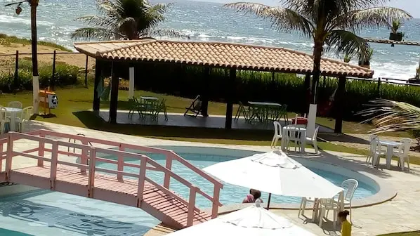 Área externa do Foz do Sauípe Eco-Hotel, na região de Sauípe