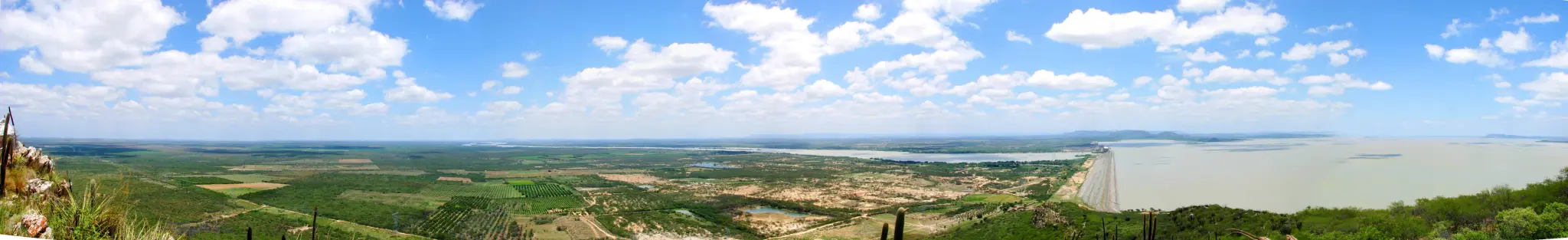 Açude de Sobradinho, destino de pesca de barco, Bahia
