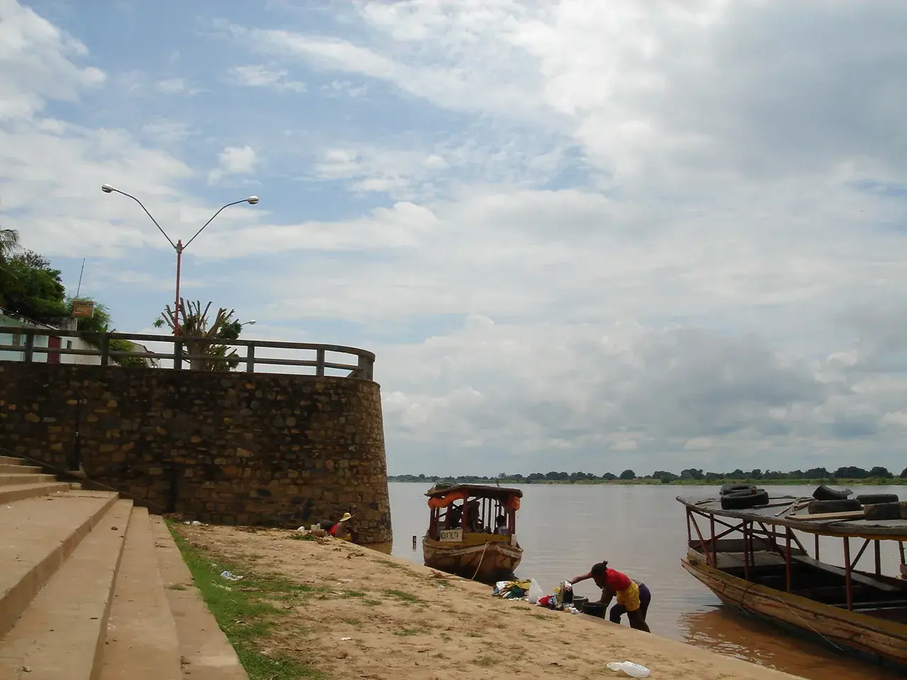 Cais de Carinhanha, às margens do rio São Francisco, na Bahia