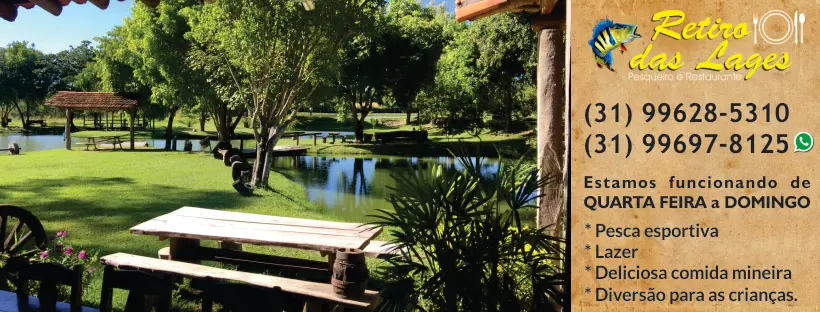 Retiro das Lages, pesqueiro em Cachoeira da Prata, Minas Gerais
