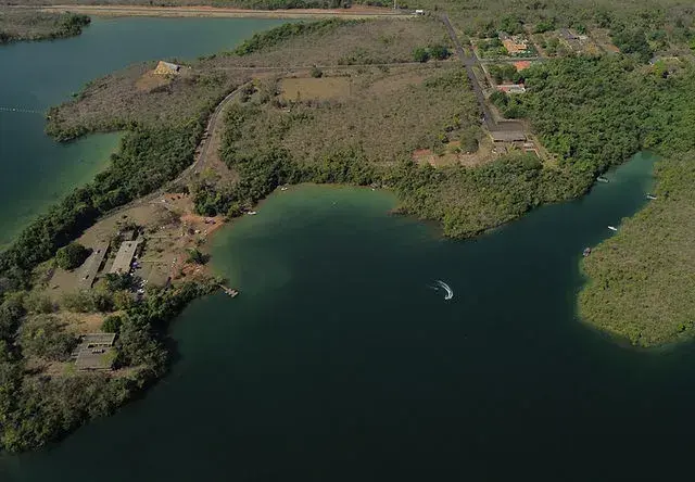 Represa do Rio Grande, em Minas Gerais, com pesca esportiva