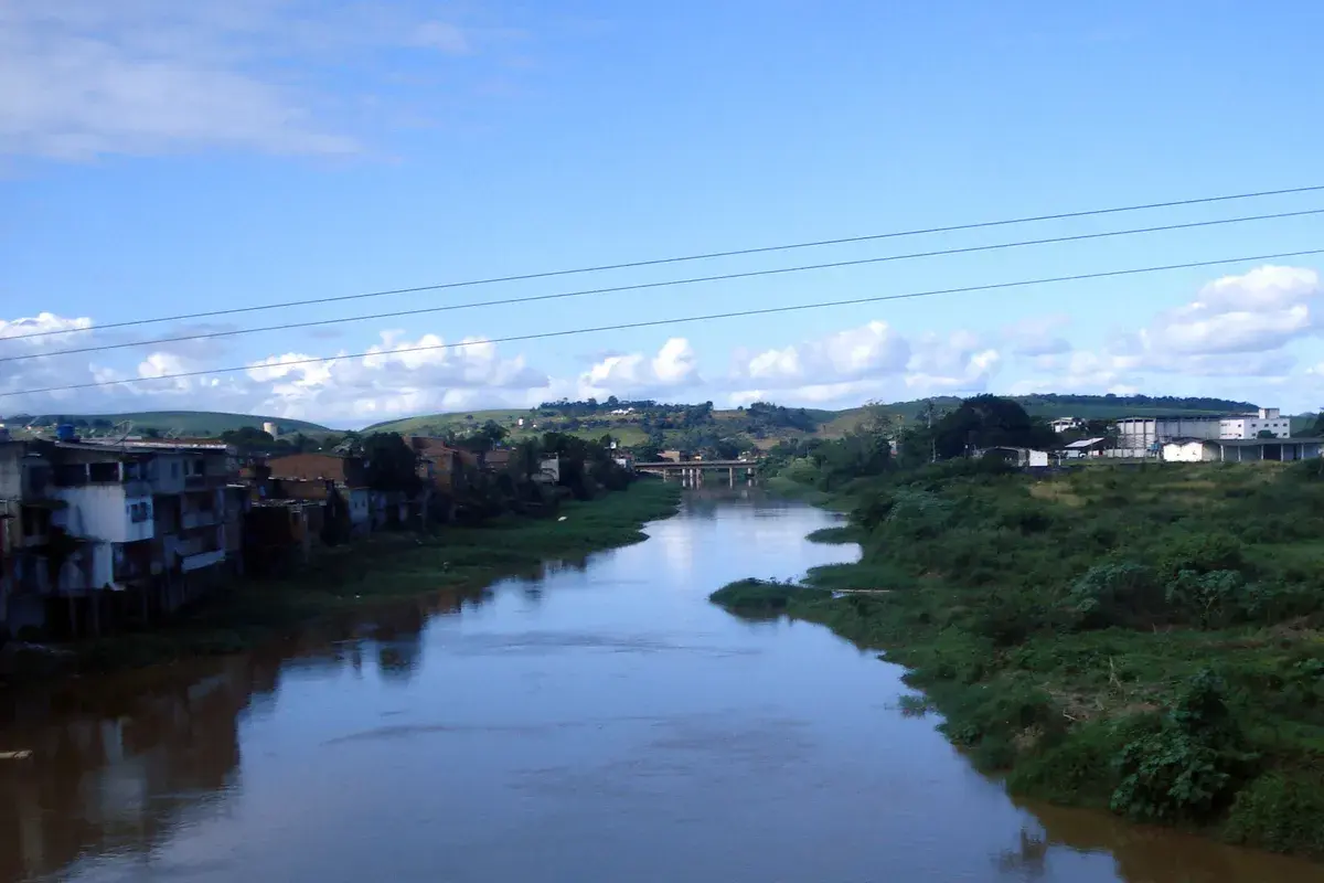 Rio Una na altura de Palmares, na mata sul de Pernambuco