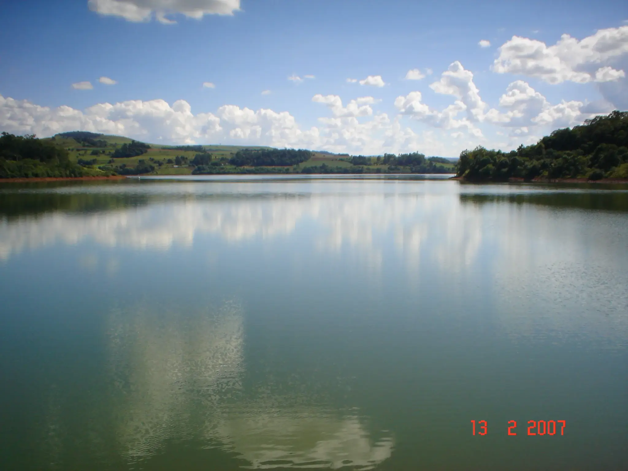 Represa da usina de Itá, em Santa Catarina