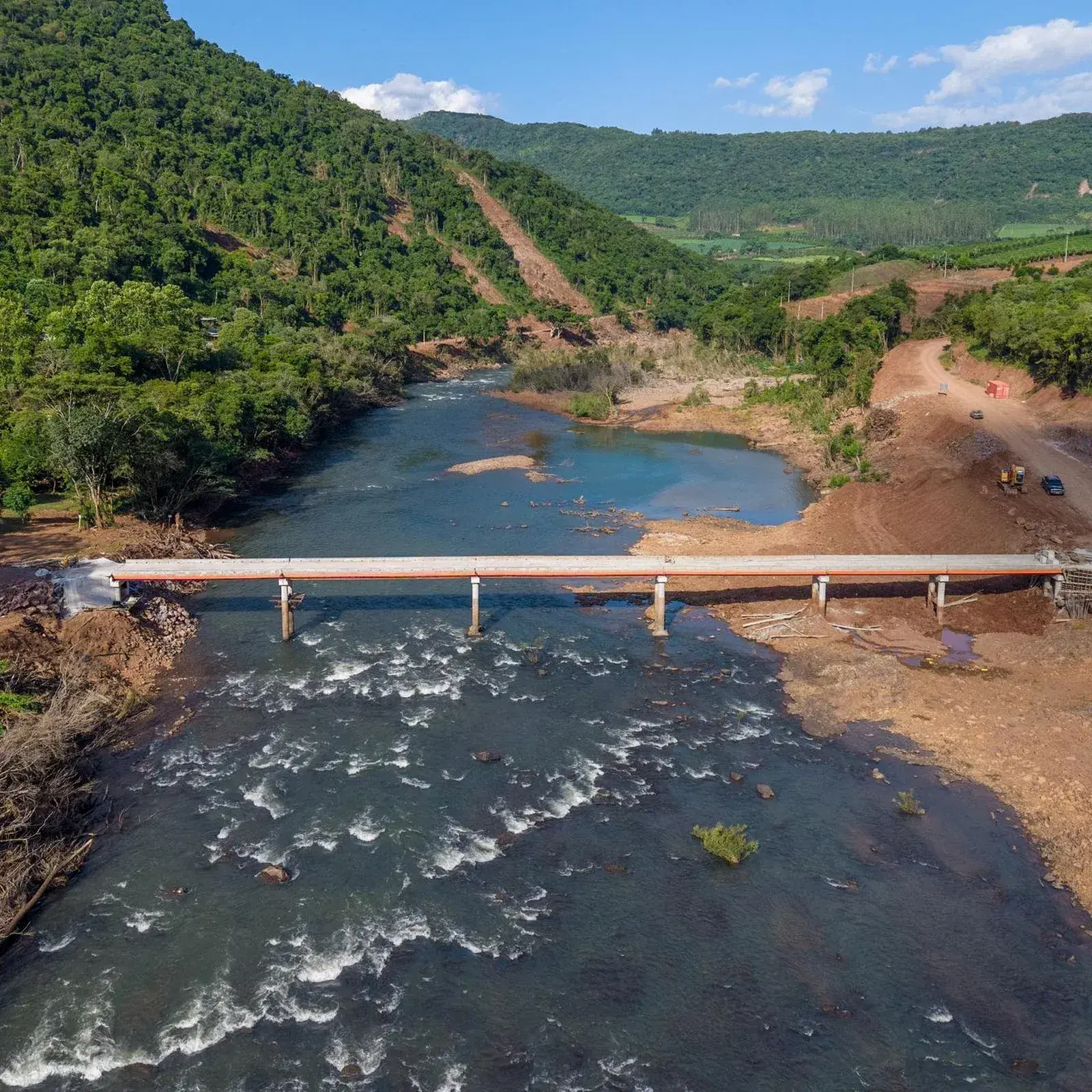 Rio Carreiro na Serra Gaucha entre Nova Bassano e Serafina Correa