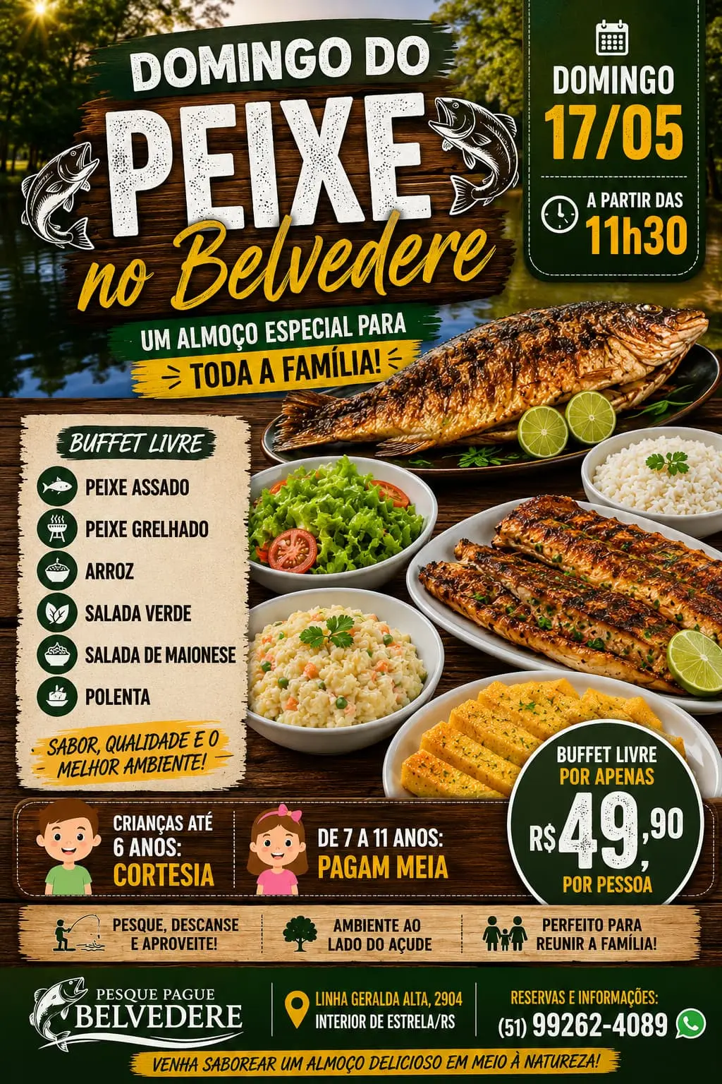 Pesque Pague Belvedere em Estrela, Rio Grande do Sul