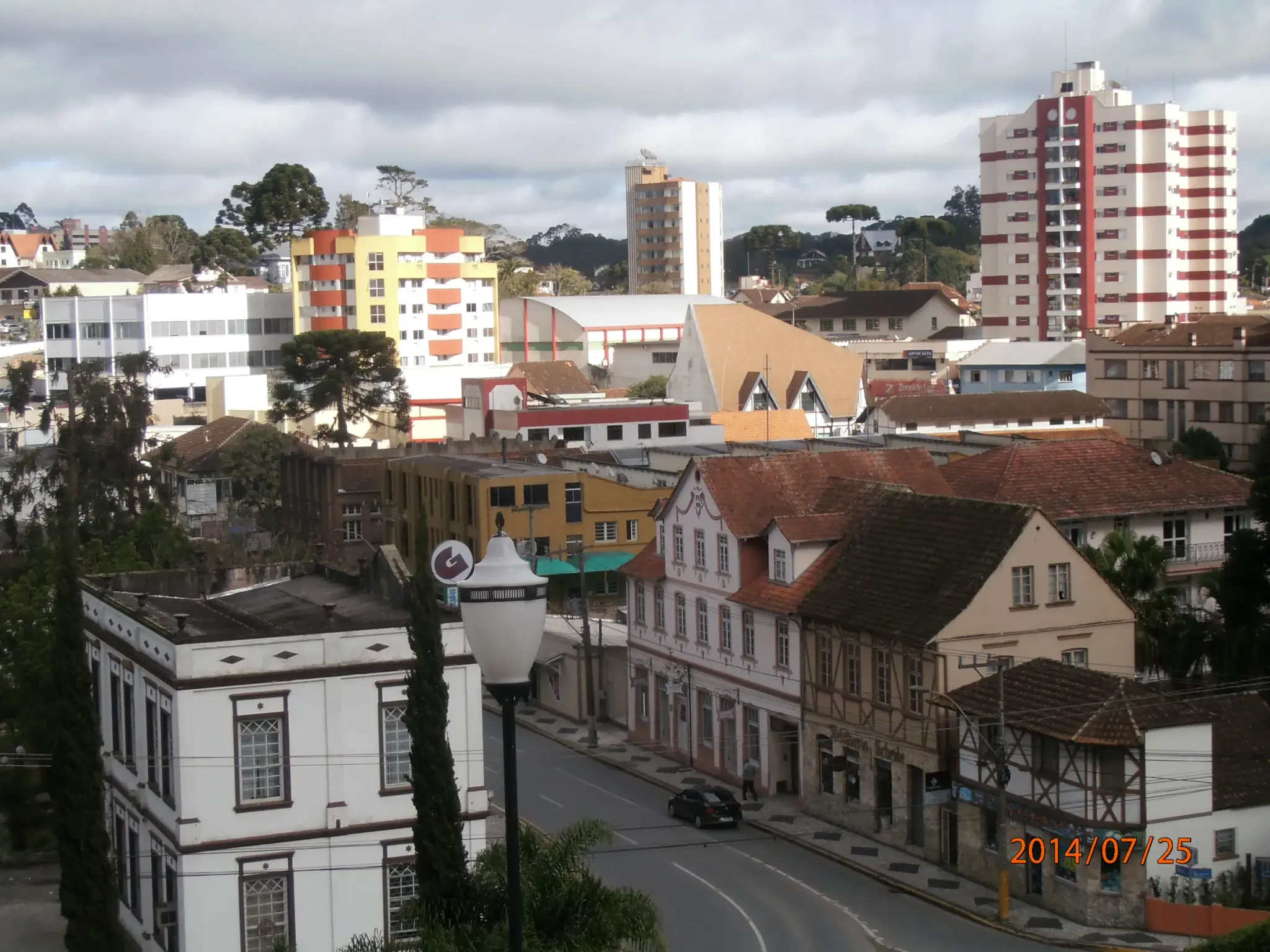 Vista do centro de São Bento do Sul, em Santa Catarina