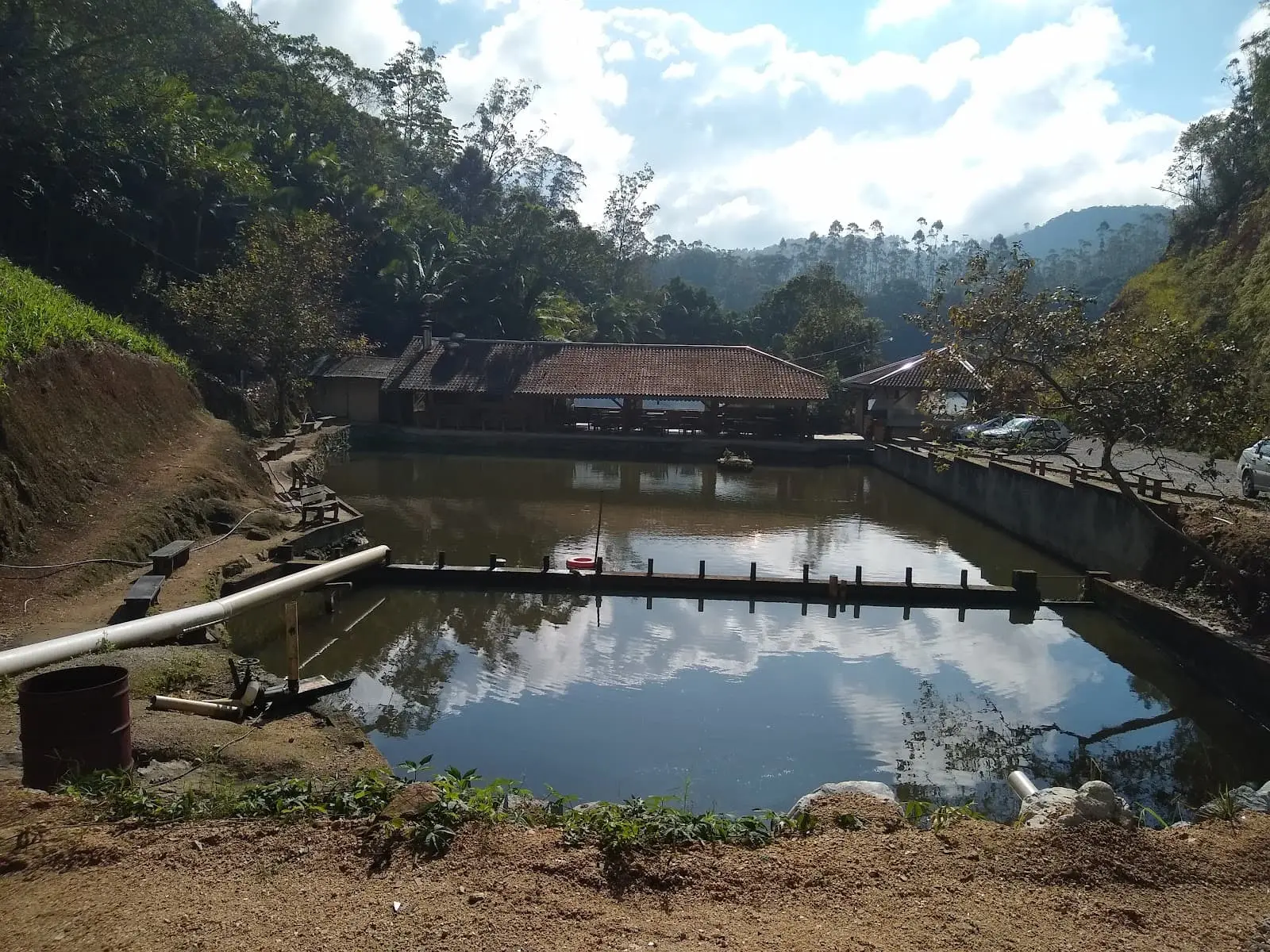 Lagos do Pesque e Pague Russi, no Ribeirão do Mafra, em Brusque, no Vale do Itajaí